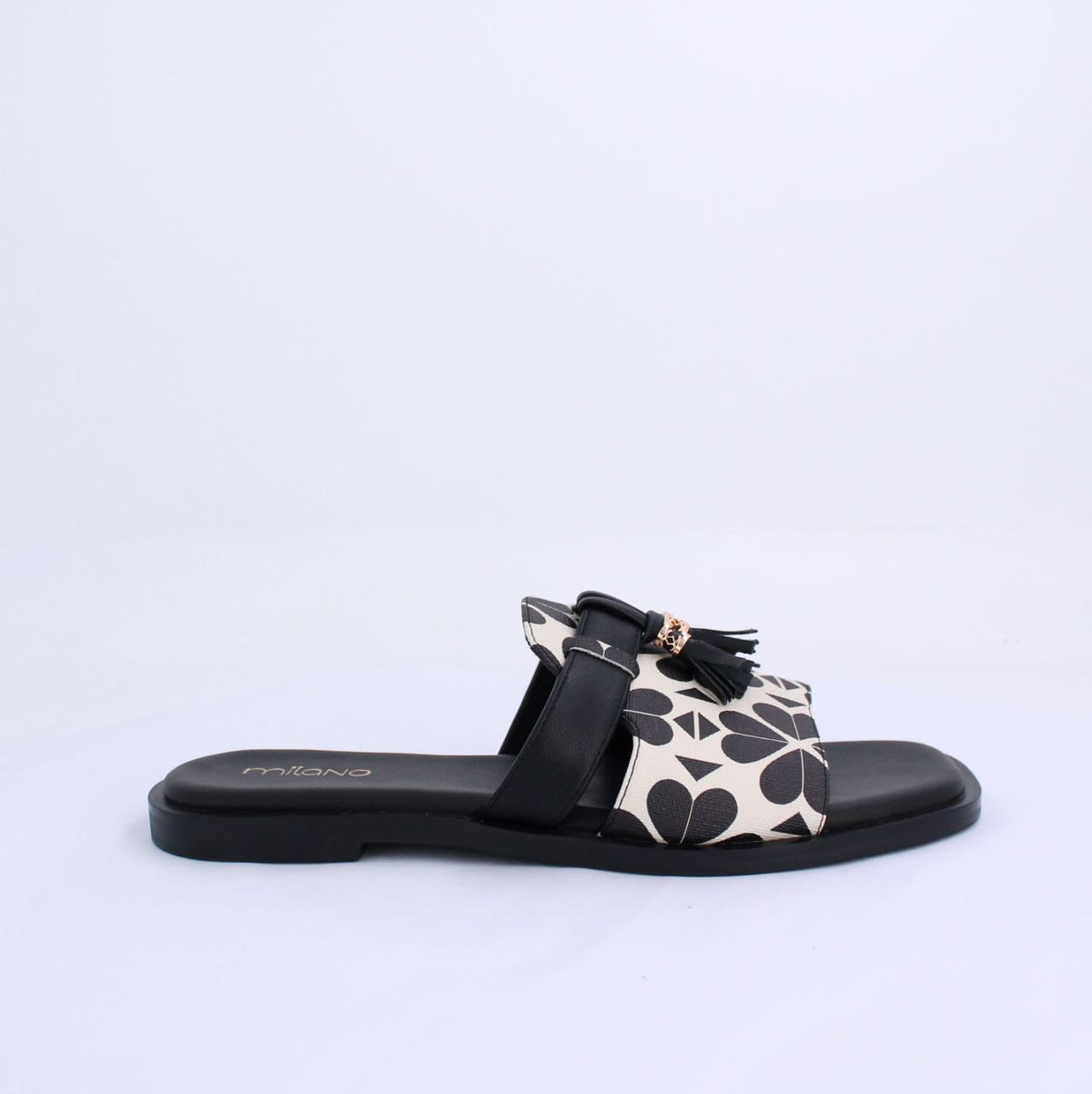 GEMA FLAT SANDAL - BLACK