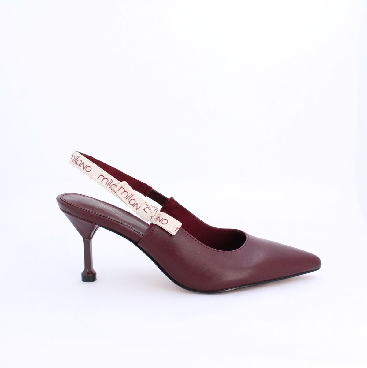 ARIA SLINGBACK HEEL - BURGUNDY