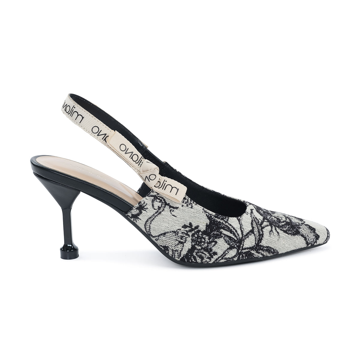 VELISSE Slingback Stilleto Heel - black
