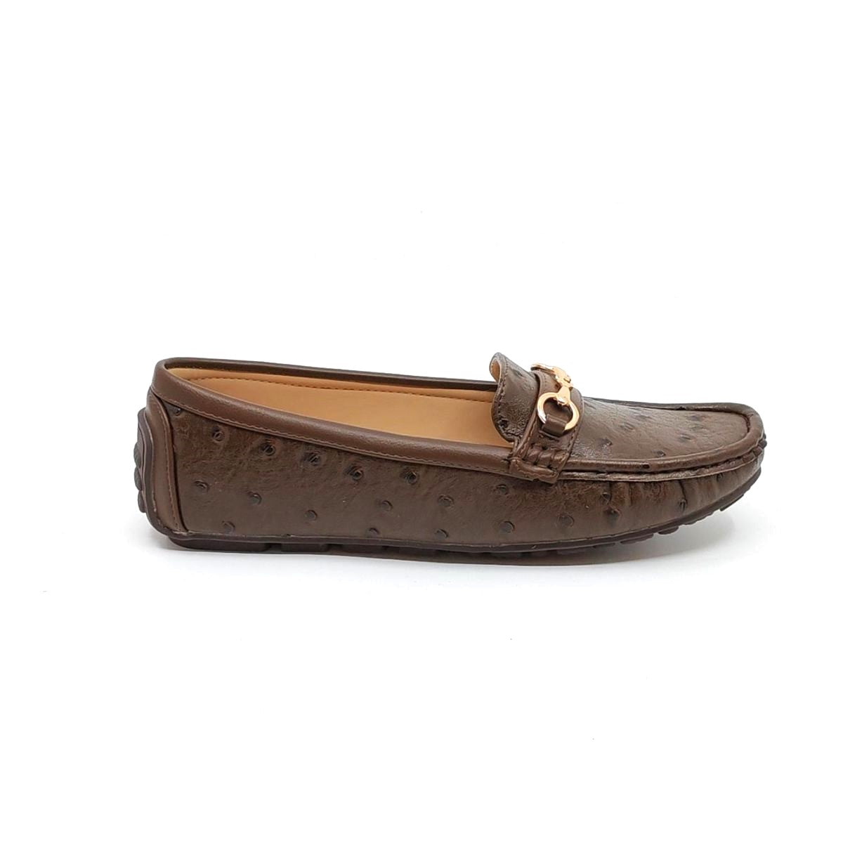 BIMBI MOCCASINS FLATS-DARK BROWN