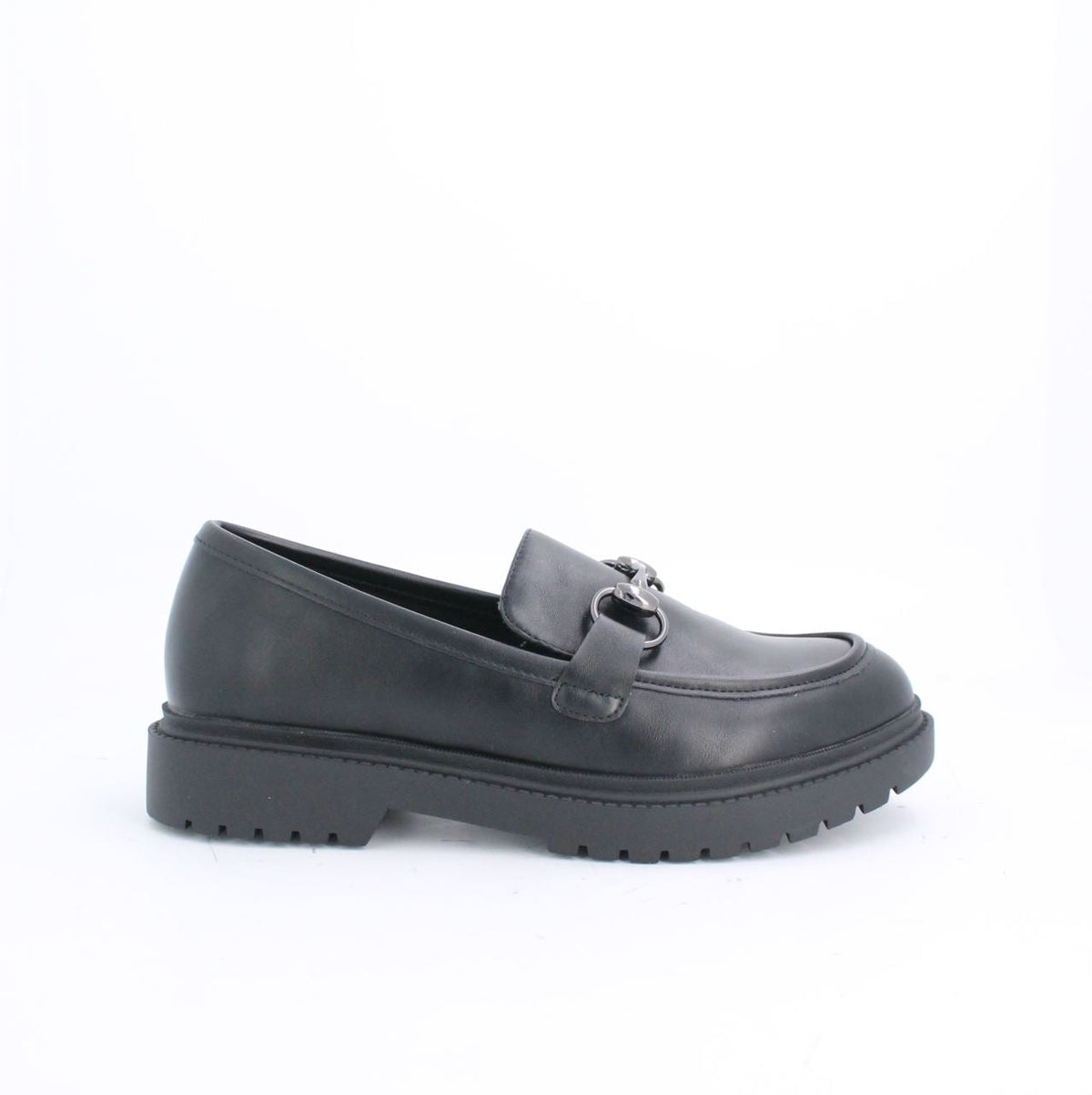 CHESCA CHUNKY LOAFERS - BLACK