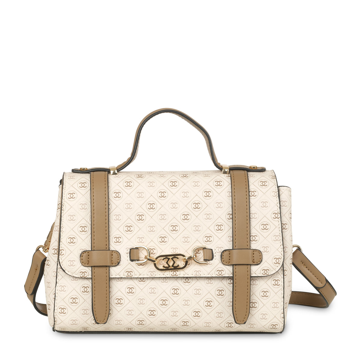 LUCI SATCHEL BAG - BEIGE